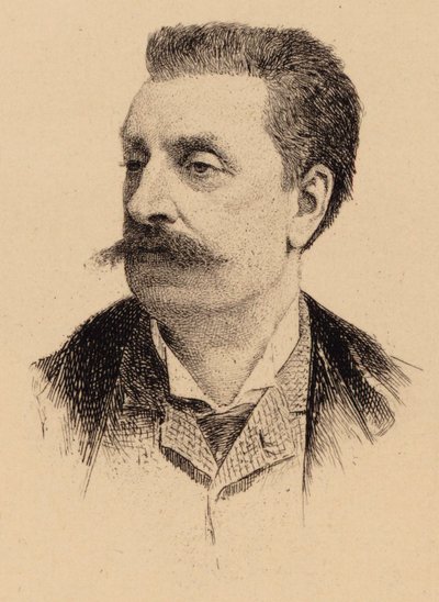 Portræt af komponisten Victorin de Joncières 1839-1903. af Unbekannt
