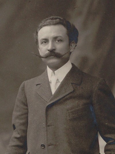 Portræt af komponisten Xavier Leroux 1863-1919, ca. 1910. af Unbekannt