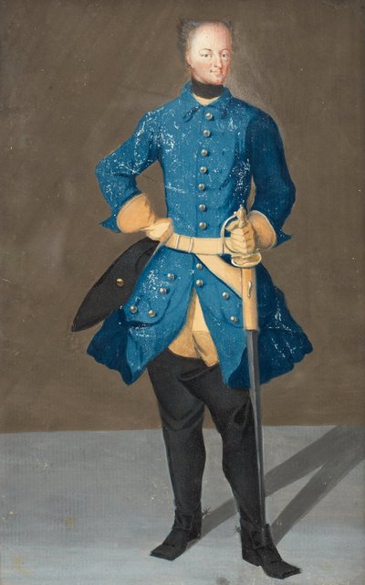 Portræt af kong Karl XII af Sverige 1682-1718, 1710