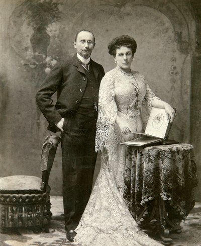 Portræt af lederen af forsamlingen af Moskva-adelen Pyotr Basilevsky 1855-1920 af Unbekannt
