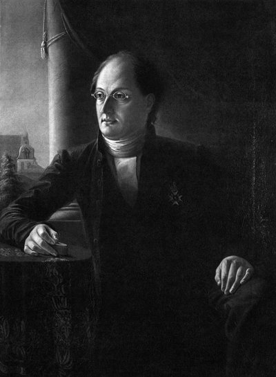 Portræt af digteren Johan Ludvig Runeberg 1804-1877 af Unbekannt