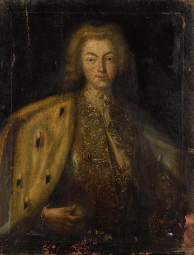 Portræt af zaren Peter II af Rusland 1715-1730, 1700-tallet af Unbekannt