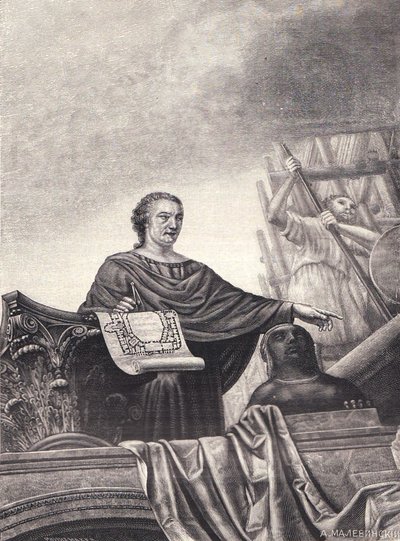 Portræt af arkitekten Vincenzo Brenna 1747-1820, 1897 af Unbekannt