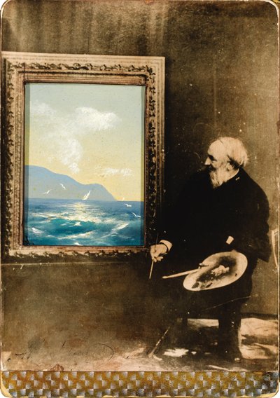 Portræt af kunstneren Ivan Aivazovsky 1817-1900, 1889 af Unbekannt