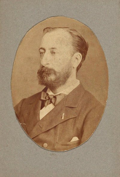 Portræt af komponisten Camille Saint-Saëns 1835-1921, ca. 1880. af Unbekannt