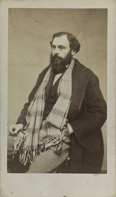 Portræt af komponisten Ferdinand Poise 1828-1892, ca. 1875. af Unbekannt