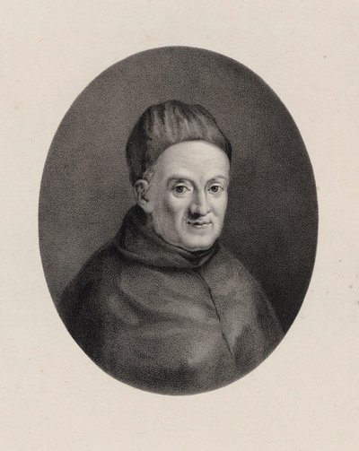 Portræt af komponisten Giovanni Battista Martini 1706-1784. af Unbekannt