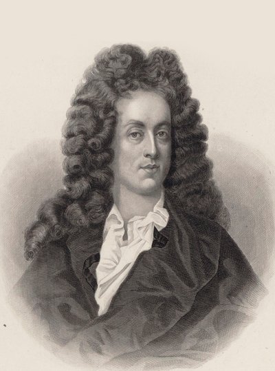 Portræt af komponisten Henry Purcell 1659-1695. af Unbekannt