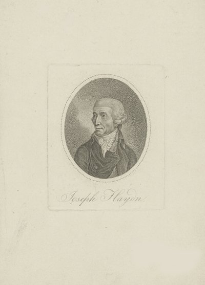 Portræt af komponisten Joseph Haydn 1732-1809, 1800-tallet. af Unbekannt