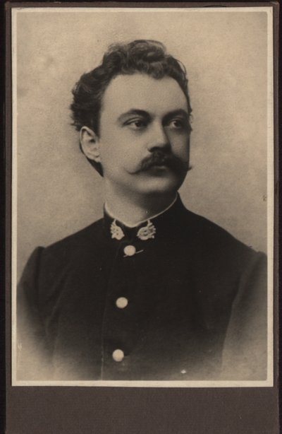 Portræt af komponisten Karel Sebor Schebor 1843-1903, ca. 1870. af Unbekannt