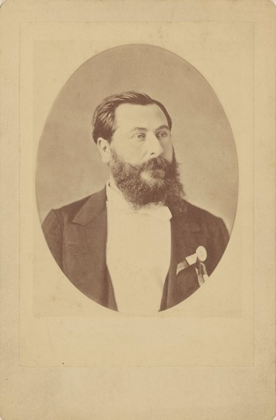 Portræt af komponisten Léo Delibes 1836-1891, ca 1885. af Unbekannt