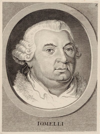 Portræt af komponisten Niccolò Jommelli 1714-1774. af Unbekannt