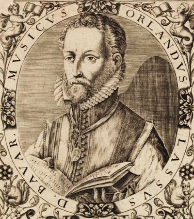 Portræt af komponisten Roland de Lassus 1532-1594. af Unbekannt
