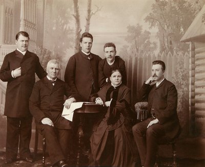 Portræt af Sophia Perovskayas familie, 1860