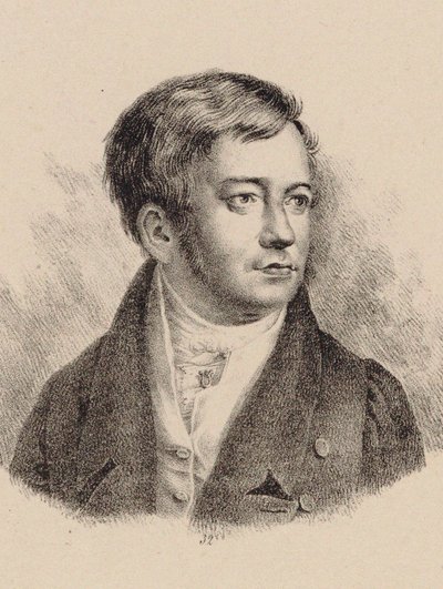 Portræt af organisten og komponisten Friedrich Schneider 1786-1853. af Unbekannt