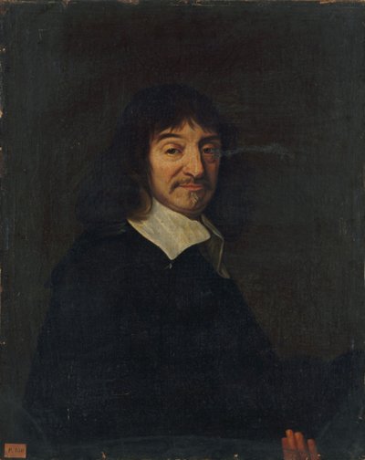 Portræt af filosoffen René Descartes 1596-1650. af Unbekannt