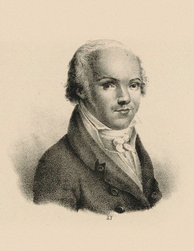 Portræt af violinisten og komponisten Andreas Romberg 1767-1821, ca. 1815. af Unbekannt