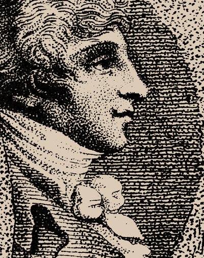 Portræt af violinisten og komponisten Feliks Janiewicz 1762-1848. af Unbekannt