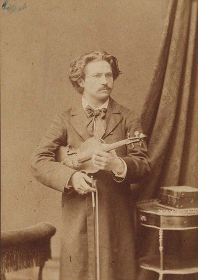 Portræt af violinisten og komponisten Frantisek Ondricek 1857-1922, 1882-1883. af Unbekannt
