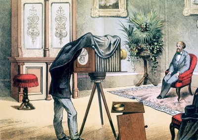 Portrætfotografstudie, c1880 af Unbekannt