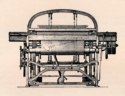 Power Loom set forfra, 1836, 1904 af Unbekannt