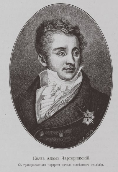 Prins Adam Jerzy Czartoryski 1770-1861 af Unbekannt