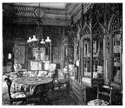 Prince Alberts Music Room, Buckingham Palace, 1900 af Unbekannt