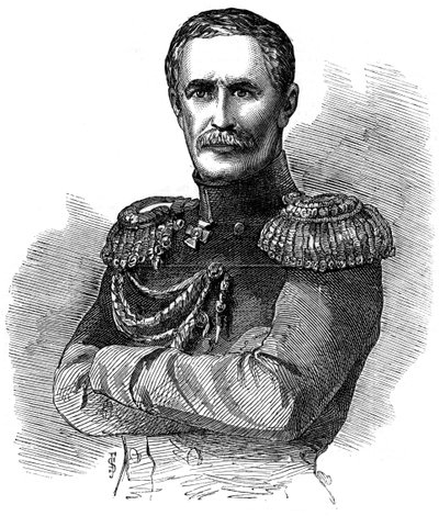 Prins Alexander Sergeyevich Menshikov, russisk militærkommandant, 1853 af Unbekannt
