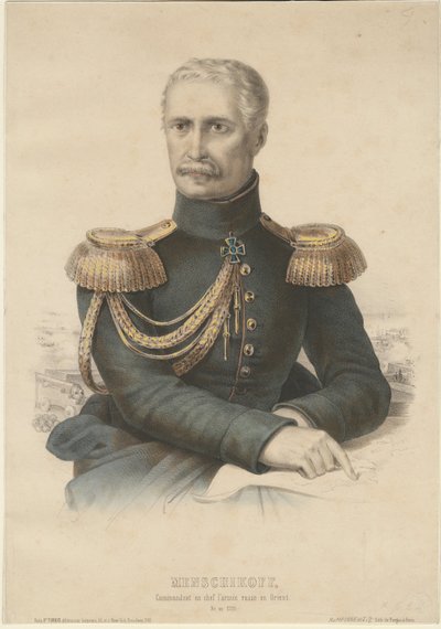 Prins Alexander Sergeevich Menshikov 1787-1869, 1855 af Unbekannt