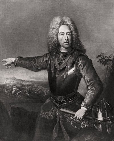 Prins Eugene af Savoyen, franskfødt østrigsk soldat, 1718 1906 af Unbekannt