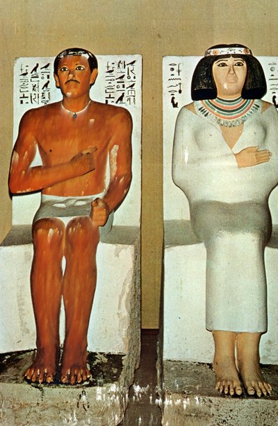 Prins Rahotep og hans kone Nofret, Egypten, 4. dynasti af Unbekannt