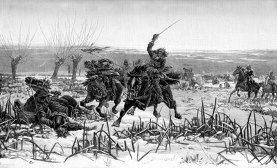 Prins Rupert i slaget ved Edgehill, 1642 1887 af Unbekannt