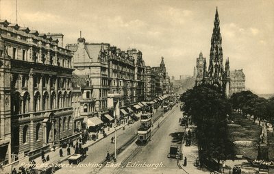Princes Street Looking East, Edinburgh, c1920