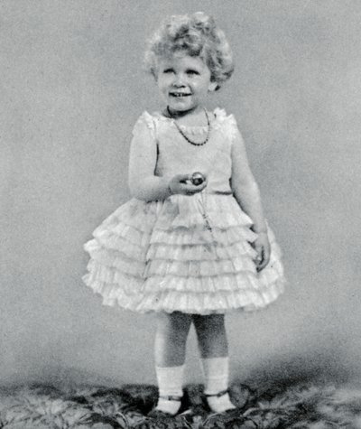Prinsesse Elizabeth var to år gammel i 1928, 1937 af Unbekannt