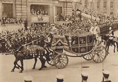 Prinsesse Elizabeth og hendes fætter Lord Lascelles med Princess Royal, 1937 af Unbekannt