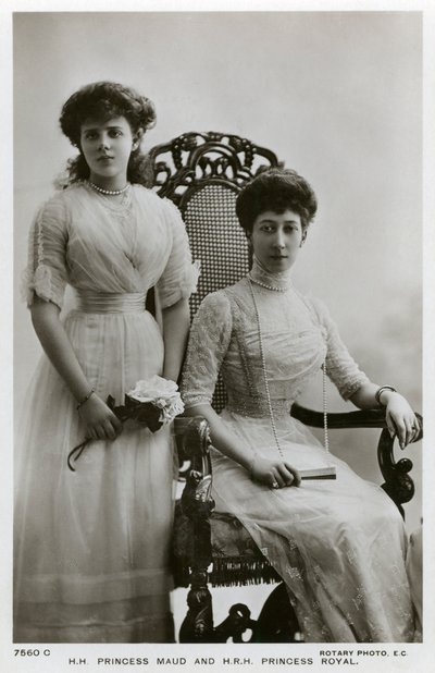 Prinsesse Maud og det kongelige prinsesse, c1907-c1910 af Unbekannt