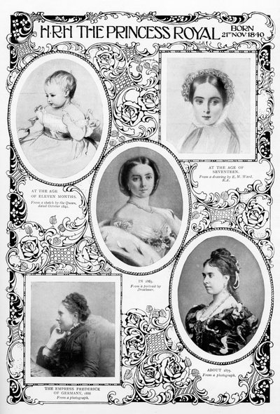Prinsesse Victoria Adelaide Mary Louise, ældste datter af dronning Victoria, slutningen af det 19. århundrede af Unbekannt
