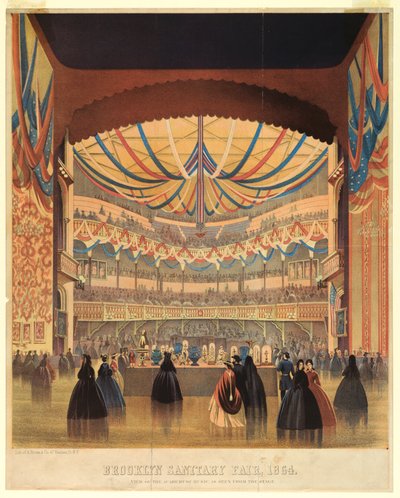 Print, Brooklyn Sanitærmesse i 1864, Musikkonservatoriet af Unbekannt