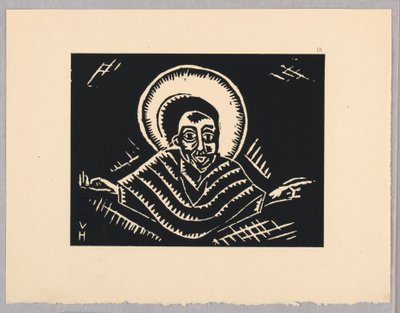 Print, Christos om den sidste dom, Christ, Plate IX, Etiopien eller Christos, Madonna og Saints, som jeg så i belysningen af ​​den gamle etiopiske Codex -portefølje af Unbekannt