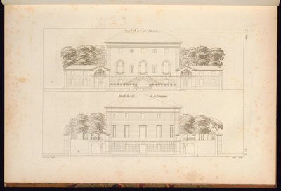 Print, samling af civil arkitektur ..., 1806–12 af Unbekannt