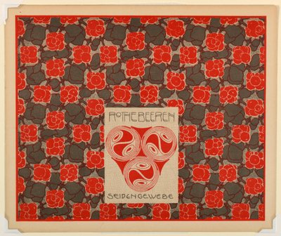 Print, Red Berries Silk Weaving, plade 21, i Die Quelle af Unbekannt