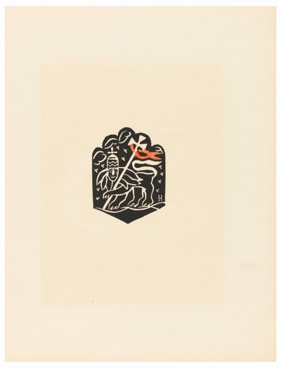 Print, Vignette, Plate X, Etiopien eller Christos, Madonna og Saints, som jeg så i belysningen af ​​den gamle etiopiske Codex -portefølje, 1920 af Unbekannt