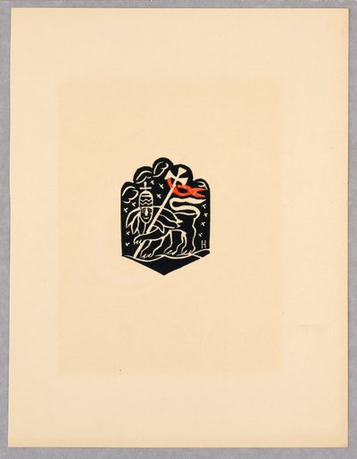 Print, Vignette, Plate X, Etiopien eller Christos, Madonna og Saints, som jeg så i belysningen af ​​den gamle etiopiske Codex -portefølje, 1920 af Unbekannt