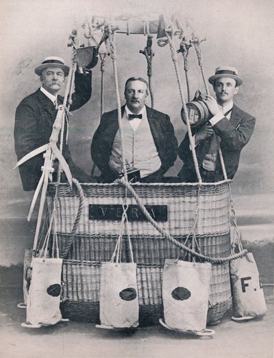 Professor Huntingdon, Mr. Frank Hedges Butler og Hon. C. S. Rolls, 1906 af Unbekannt