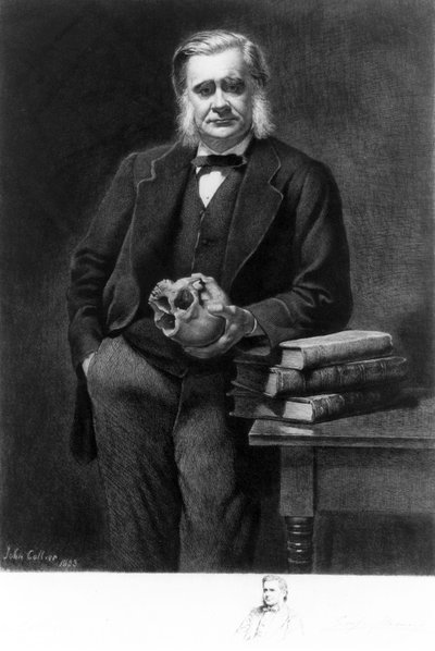 Professor Thomas Henry Huxley, engelsk biolog af Unbekannt