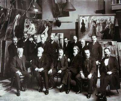 Professorer ved det russiske kunstakademi, 1913 af Unbekannt