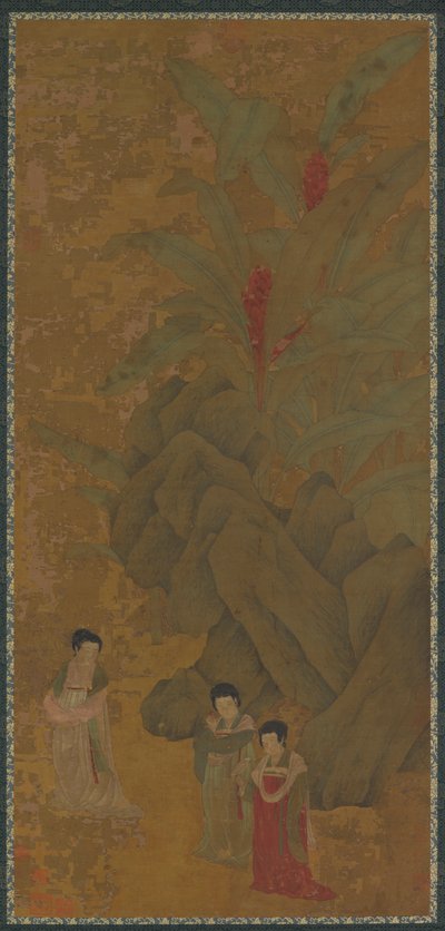 Promenading Ladies, Sandsynligvis Yuan-dynastiet, 1300-tallet. af Unbekannt