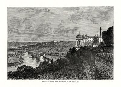 Prospekt fra terrassen i St. Germain, Frankrig, 1879 af Unbekannt