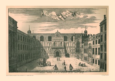 Prospekt af London Guild Hall, 1755, 1886 af Unbekannt