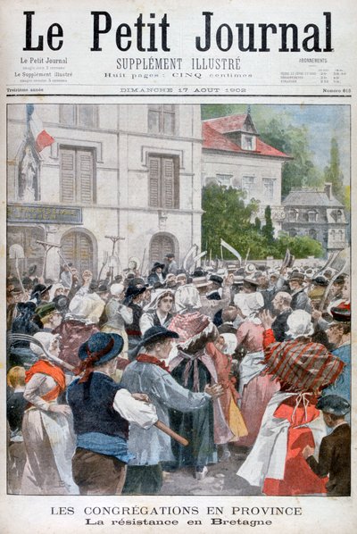 Protest i Bretagne, 1902 af Unbekannt